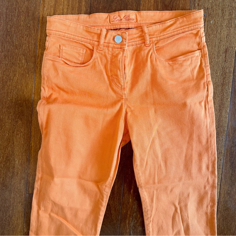 Loro Piana Orange Cotton Pants